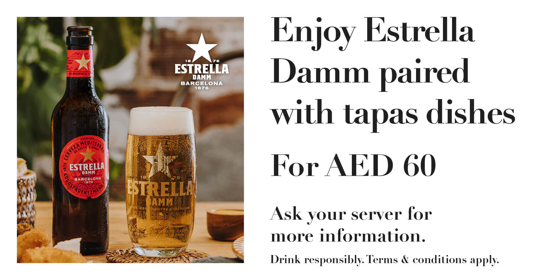 Estrella Damm Paired with Tapas Dishes